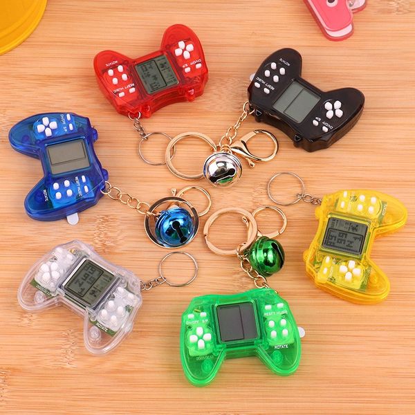 Mini Handheld Portable Gamepad Game Players Retro Game Controller Box Keychain Built In Games Controller Mini Video Game Console Key Hanging