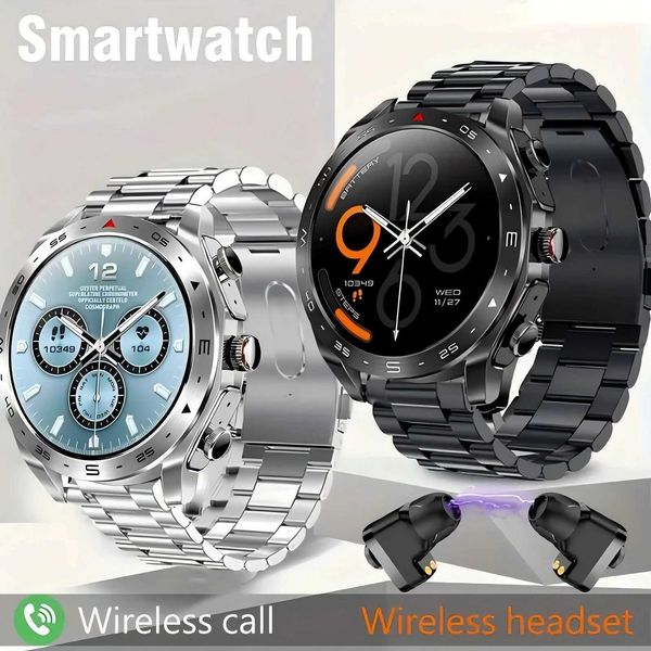 2024 New Smart Watch TWS 2-in-1 Earphones HIFI 9D Sound Quality Call For Men and Wen Sports Smartwatches Z241227