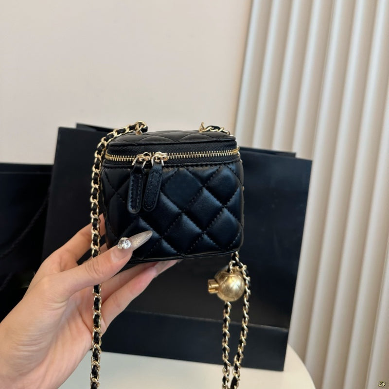 designer Cosmetic Bags Women Mini Nice Vanity Cases makeup Box Top Quality Leather Handbag Tote Crossbody Shoulder Luxury Purse