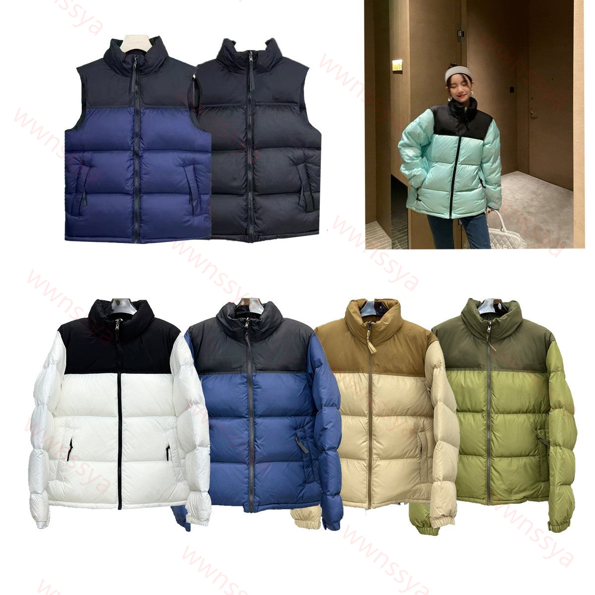 puffer jacket women letter jacket jackets womens stand collar windproof and waterproof winter warm fashion jacket letterman jackets for men 01