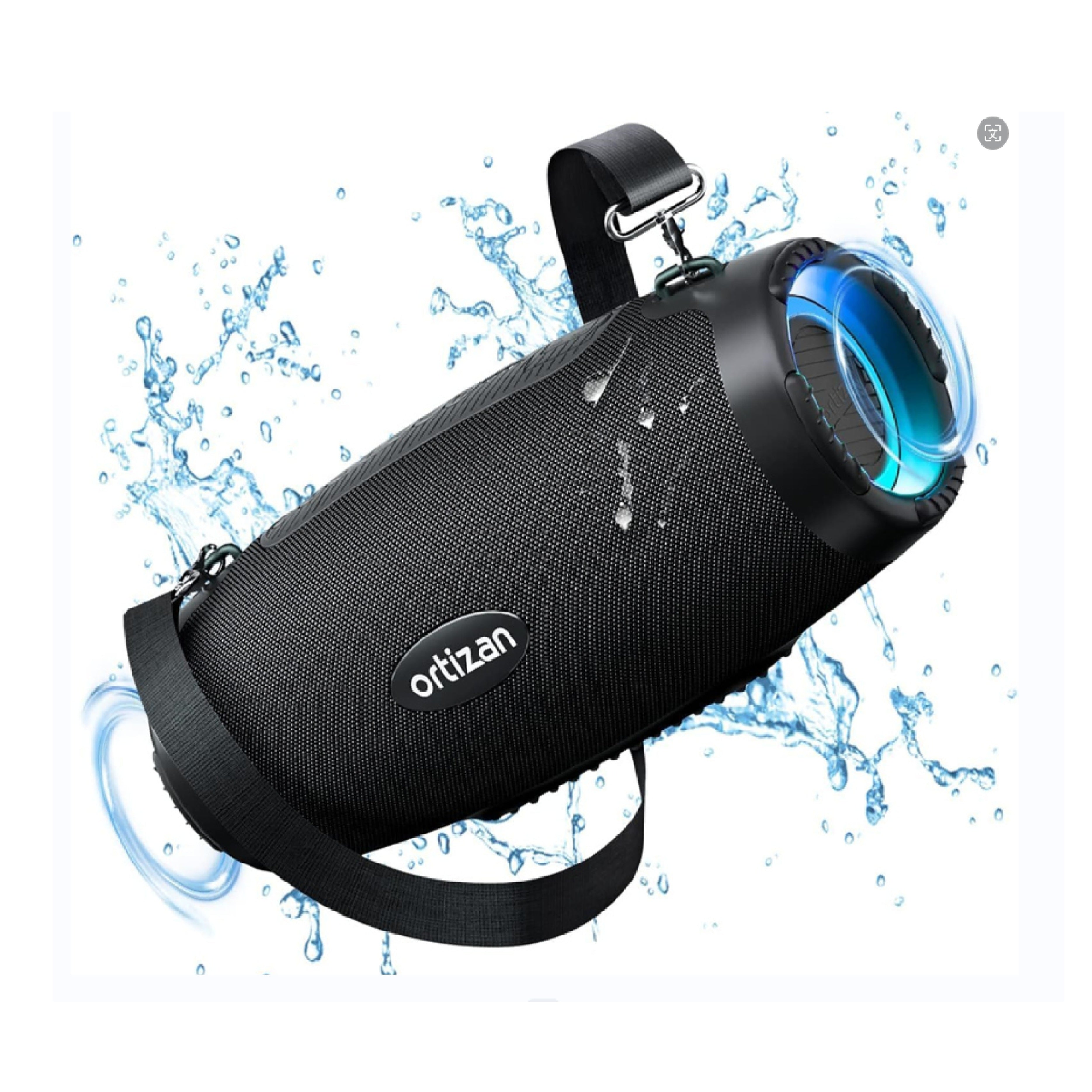 TEMU Ortizan 100w Portable Wireless Speaker, , , 5.3 Chip, 14400mah Large Battery, Outdoor Portable Subwoofer Speaker, Usb, Cool Led Light, Suitable