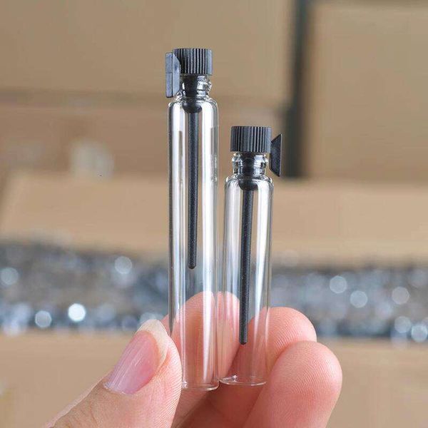 1Ml 2Ml 3Ml Sample Test Thin Perfume Vials Transparent Glass Tubes Bottle With Plastic Stopper