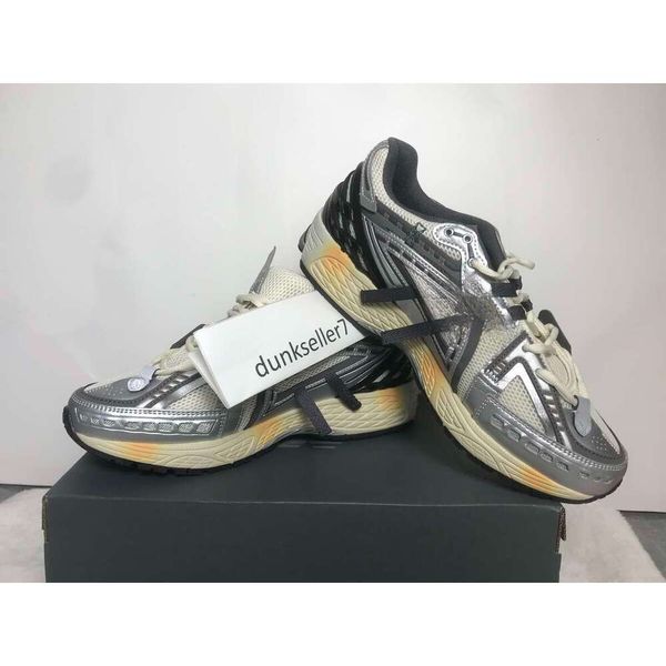 Designer Shoes Neon Nights Sier Metallic Low Protection Pack Pink Green Grey Mens Women Beige Cream Platform Trainers Sneakers 36-45