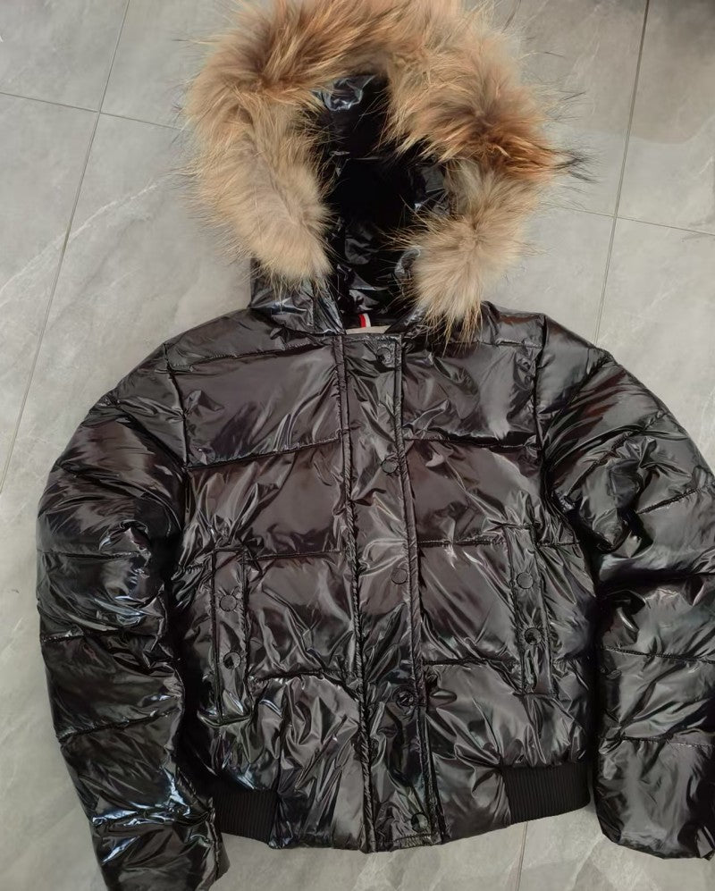 Womens Down Jacket Short Top fur collar designer coats puffer Winter Jackets collar Warm Fashion Parkas With Lady Coat Outerwear Pocket