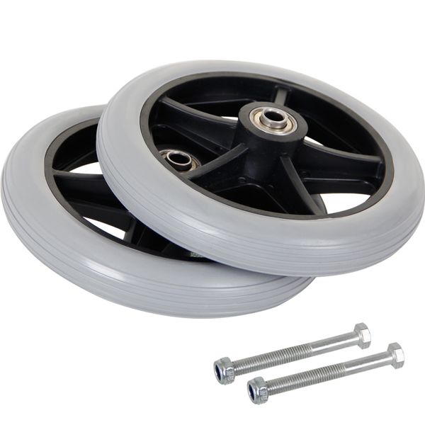 Wheelchair Front wheels universal wheel Polyurethane Solid tire Wear-resistant 6 inch 7 inch 8 inch wheelchair accessories