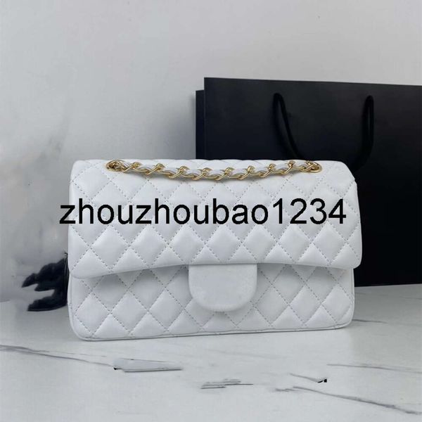 channelhandbag chanal Designer Handmade Top Luxury 5a Ladies Crossbody Bag 25.5cm Armpit Classic Sheepskin Leather Brand Chain Link Copy Ori