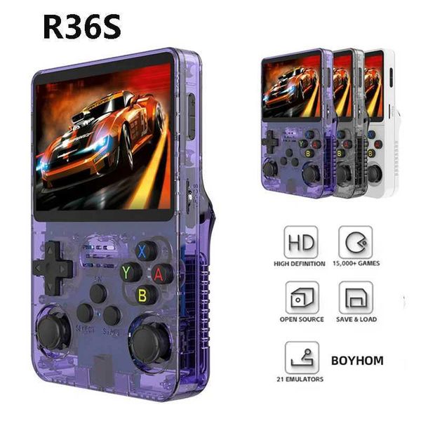 R36S Retro Handheld Video Game Console Linux System 3.5 Inch IPS Sn Portable All-in-one Pocket Video Player 64GB 128GB GamesXJ241204