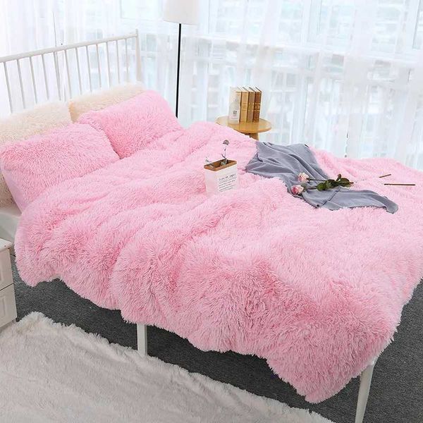 Blanket New Soft Warm Bedding Throw Blanket Plush Fluffy Faux Fur for Bed Cover Sheet Throw Home Decoration Comfortable Blankets Z241021