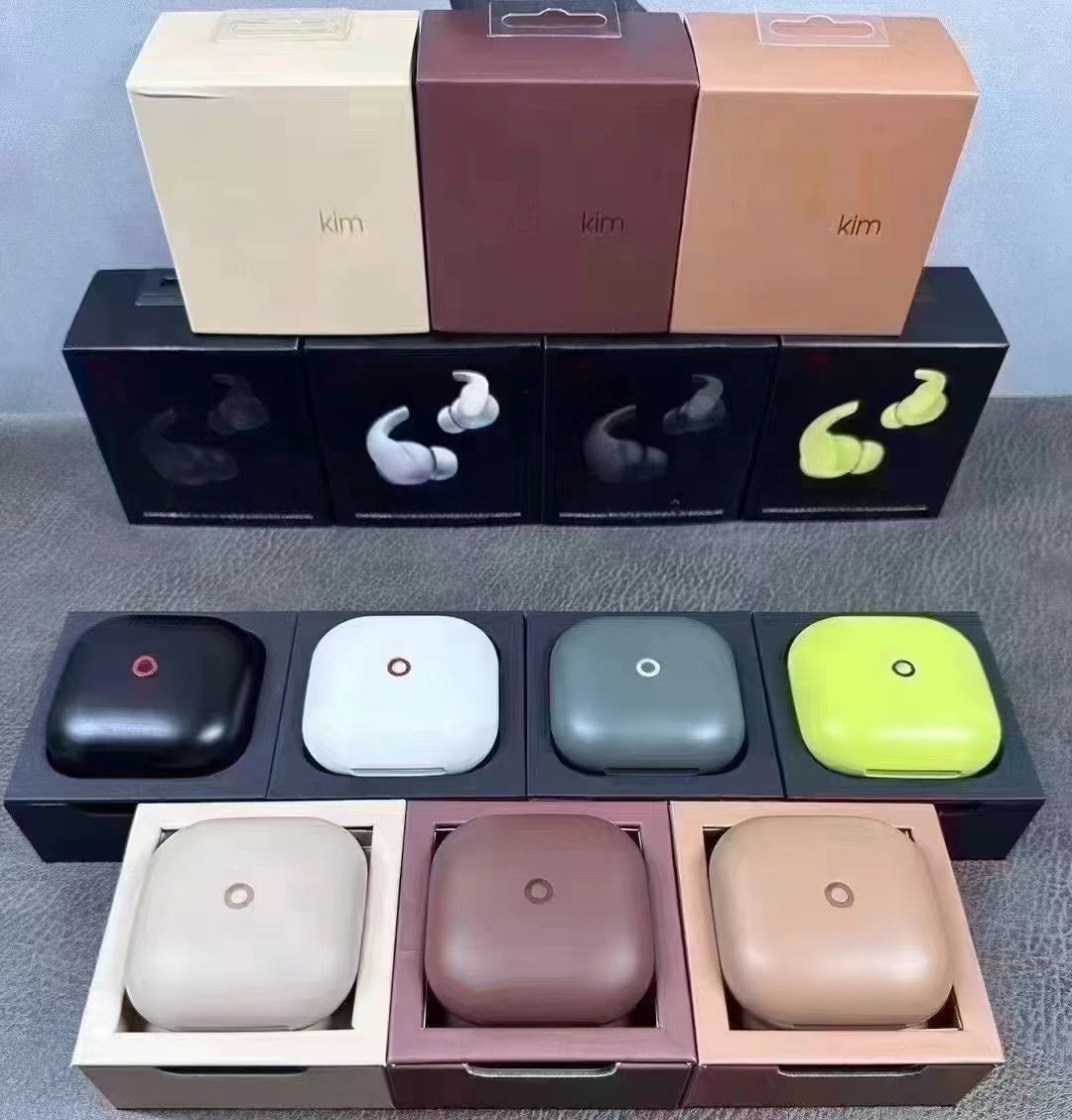 Top best quality kim Fit Pro Earphone True Wireless Bluetooth Headphones Noise Canceling Earbuds Touch Control Headset For airpods pro 2 3 iPhone 16