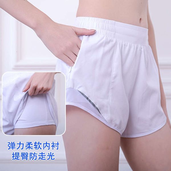 0160 Womens Yoga Outfits High Waist Shorts Exercise Short Fitness Wear Girls Running Elastic Adult Pants Sportswear Lined Drawstring