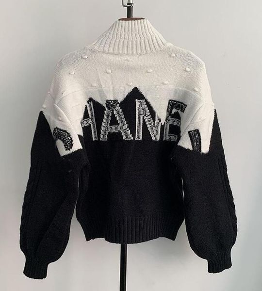 luxury sweaters womens long sleeve High collar jumper designer sweater women pullover