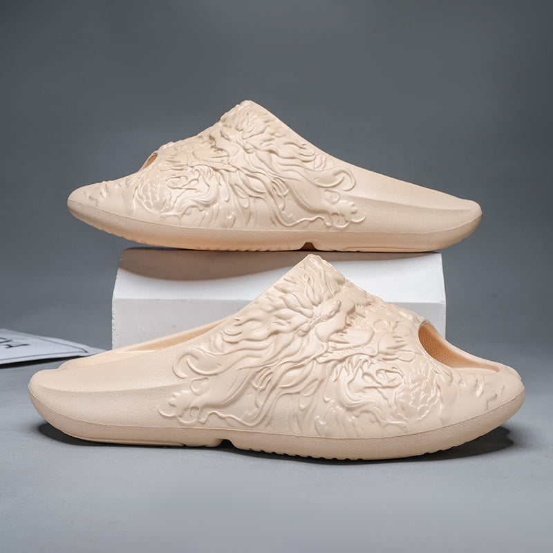 Fashion Design Men&#039;s Slippers Indoor Outdoor Sandals Beach Comfortable Soft Slides Casual Shoes New Men Flip-flops Home Slippers