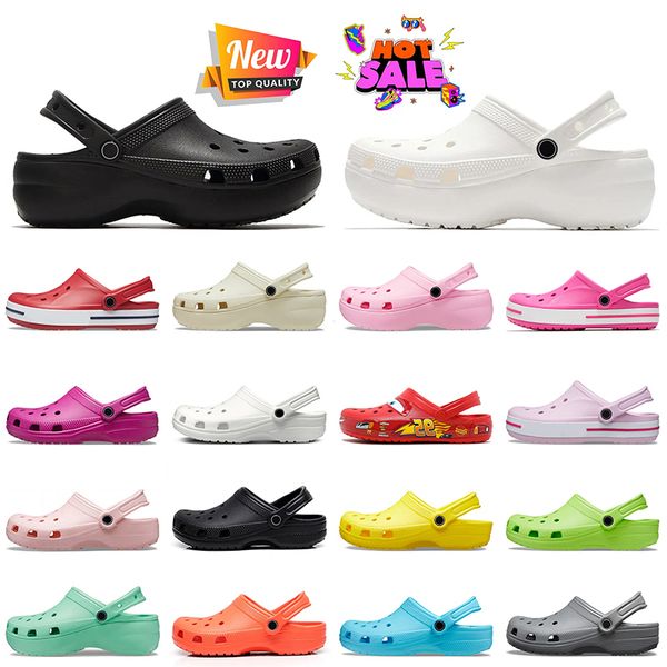 Top Fashion Designer Sandals Women Mens Classic Clog Slides Red Pink Black White Blue Slippers dhgate Beach Shoes Platform Cloud Sole Sandal