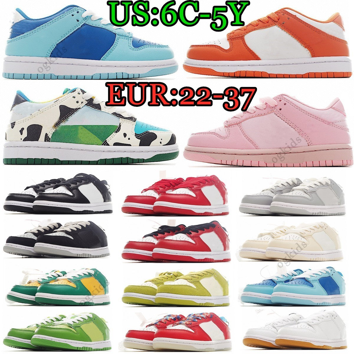 kids shoes toddler low youth sneakers Girls boys Running shoe black white Blue pink red orange kid designer infants baby trainers