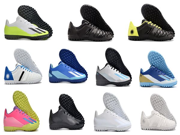 Men shoes hiking boots Send With Bag Soccer Boots Laceless Knit Football Cleats Mens Firm Ground Soft Leather Comfortable Training Waterproo