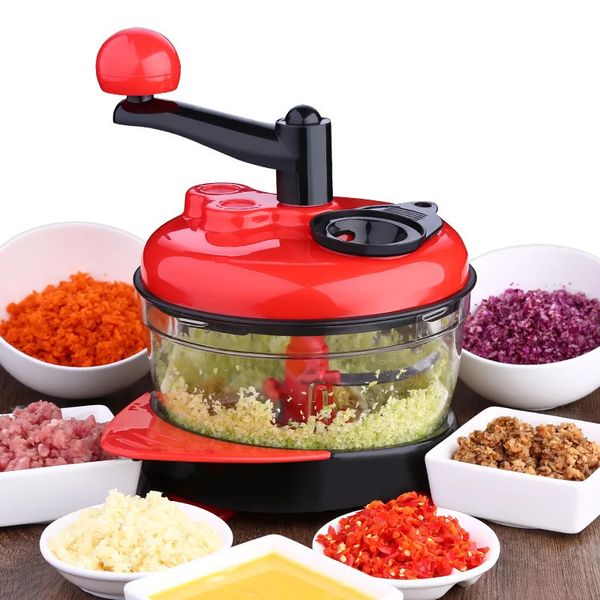 15L Highcapacity Multifunction Kitchen Manual Food Processor Meat Grinder Vegetable Chopper Shredder Cutter Egg Blender 241213