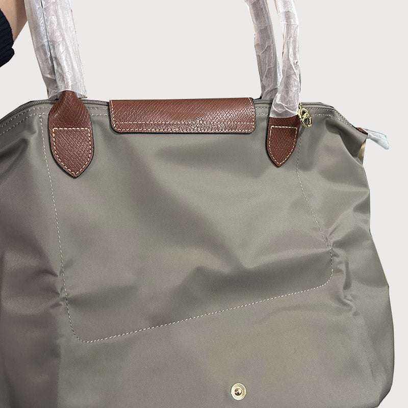 Designer women shipping bag nylon tote bag zipper closeure big szie handbag bag two handle shoulder bag women purse