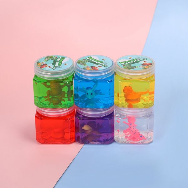 Cartoon Insect Toys DIY Slime Crystal Mud Fluffy Kit Foam Glue Release Pressure Reducing Stress Non Stick Hand Color Clay For Stationery Sto