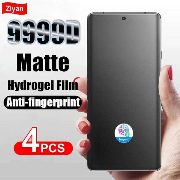 New Arrival 4Pcs Matte Hydrogel Film For Galaxy S24 S23 S22 S21 Note 20 Ultra S20 FE S10 Plus A13 4G A33 A73 A53 5G SCREEn Protector T250116