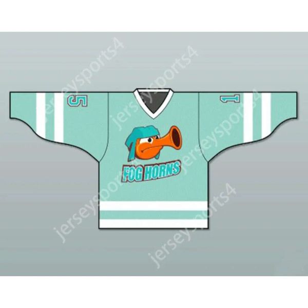Gdsir Custom GREEN RILEY 15 FOGHORNS HOCKEY JERSEY NEW Top Ed S-M-L-XL-XXL-3XL-4XL-5XL-6XL