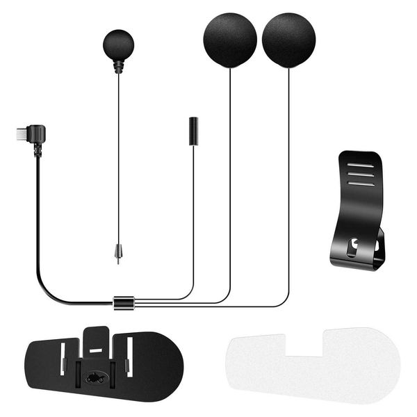Interphone Fodsports Microphone Speaker Earphone with Clip Bracket only suitable for FX8 AIRFX8 Pro Motorcycle Helmet Bluetooth Intercom Z24