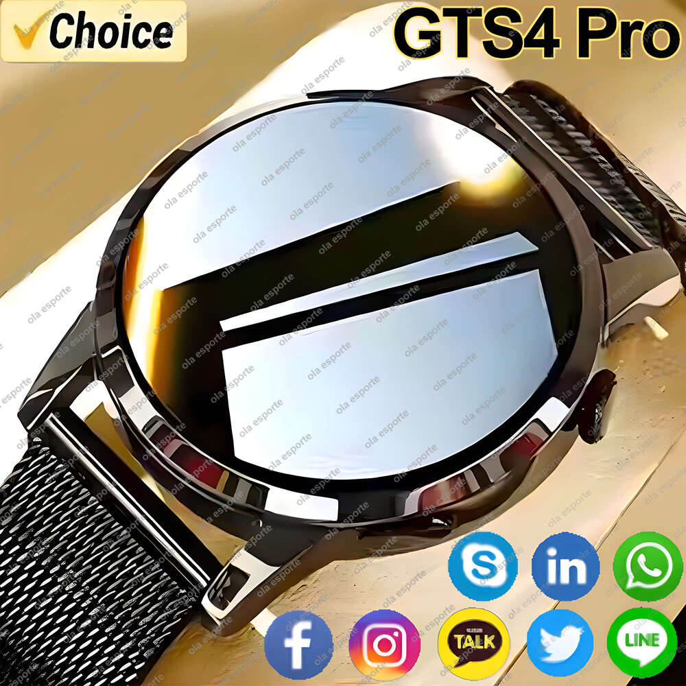 GTS4 Pro Smart Watch Men Women AMOLED NFC GPS Watches Heart Rate Bluetooth Calls Waterproof SmartWatch For Android IOS