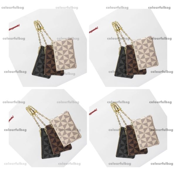 With Dust Bags And Box Womens Men Women KEY POUCH POCHETTE CLES Designers Fashion Handbag Women Mens Credit Card Holder Coin Purse Luxurys W