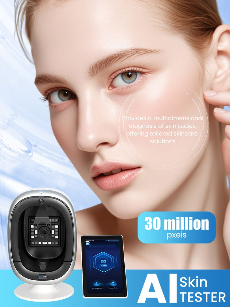 Advanced 3D AI Facial Skin Analyzer with 180Â° Full-Range Imaging Magic Mirror Scanner & Acne Detection Machine
