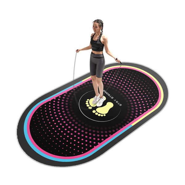 D14 Shock-Absorbent and Non-Slip Indoor Sport Floor Mat - Durable Yoga Padding for Jump Roping & Gym Activities