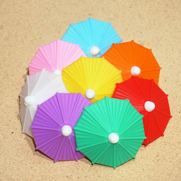 Originality Umbrella Wine Glass Markers Drinking Cup Identifier Sign Mark Party Supplies Wine Glass Charm Labeling Party Supplie