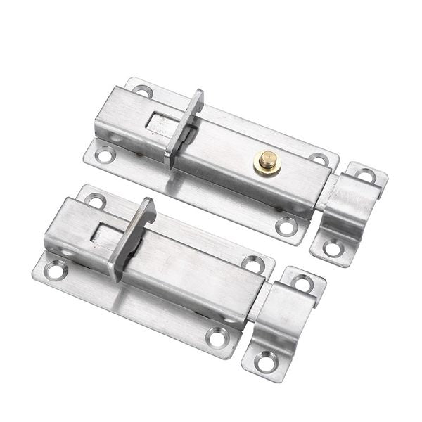 3-4inch Stainless Steel Spring Door Bolt Wooden Plastic Steel Window Lock Buckle Furniture Cabinet Latch DIY Household Hardware Part
