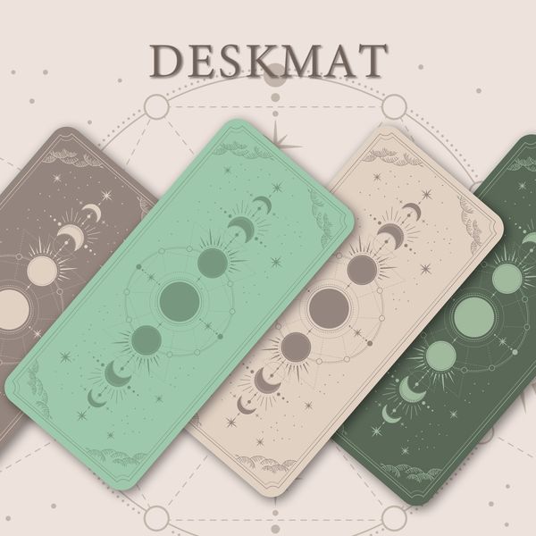 Other Office School Supplies Large Kawaii Gaming Mouse Pad Space Moon Phase Star Galaxy XXL Desk Mat Water Proof Nonslip Laptop Accessories