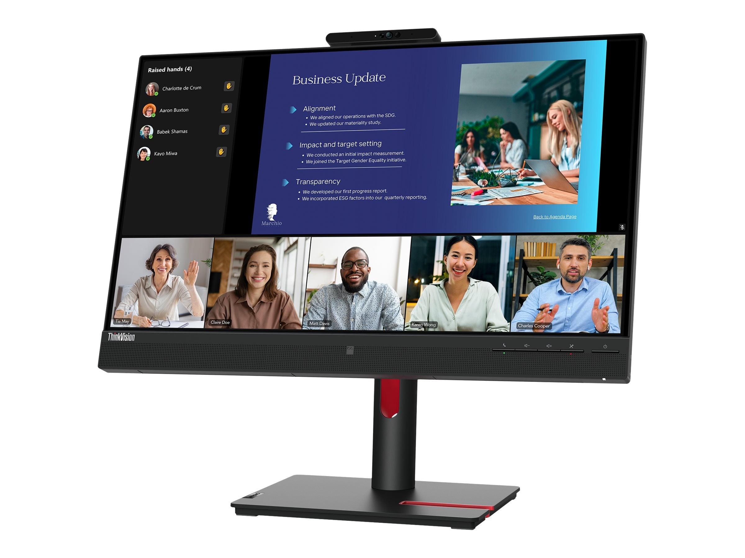 Lenovo ThinkVision T24v-30 - LED monitor - Full HD (1080p) - 24" - Campus
