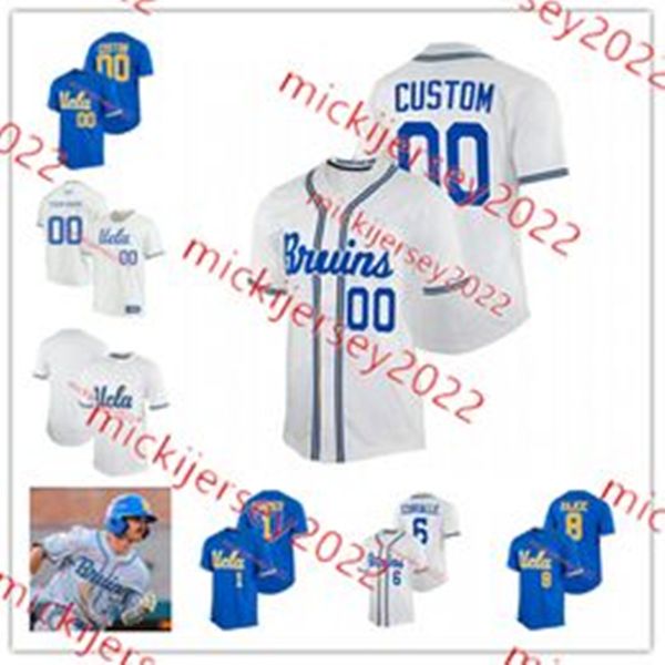 Luke Jewett UCLA Bruins Jersey 55 Michael Barnett 34 Luke Rodriguez 19 Landon Stump 50 Rashad Ruff 29 Finn McIlroy UCLA Baseball Jerseys Cus