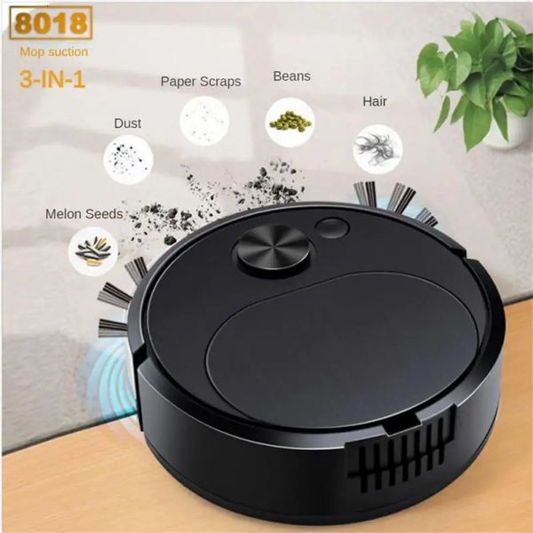 Robot Vacuum Cleaner Mop Wet and 1800PA Smart Washing Vacuum Cleaner Robot Wireless Electric Water Tank USB Charging 240329
