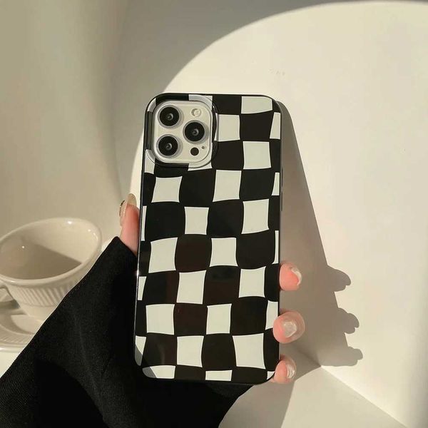 Designer Phone Case Black and white copier TPU soft cover phone case suitable for iPhone 16 15 14 13 12 11 Pro Max Mini 7 8 Plus X XR XS sho