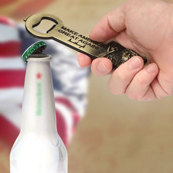 Beer Opener Magnetic Refrigerator Sticker Make America Great Again Trump Bottle Openers