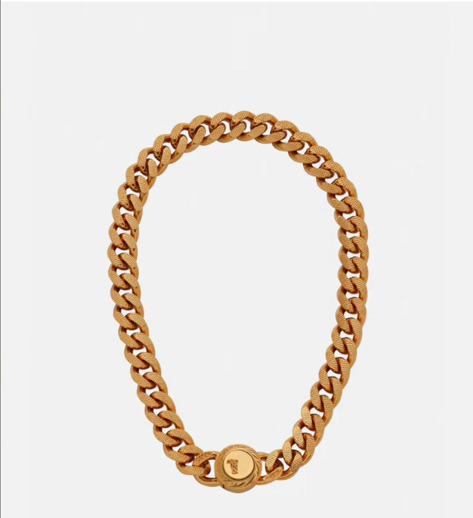 Designer Cuban Necklaces Round Brand Necklace For Women and Men Choker For Rap Hip Hop With Gift Box