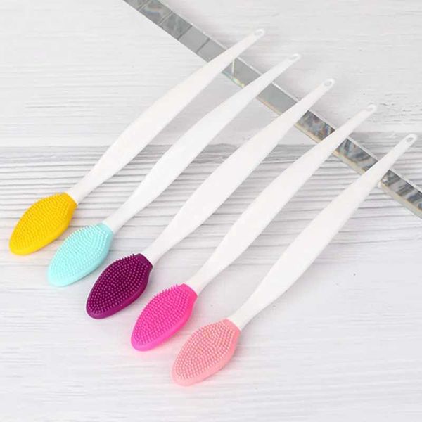 YS - Double sided nose brush face brush lip and facial cleaning blackhead and acne cleaning makeup brush W240821