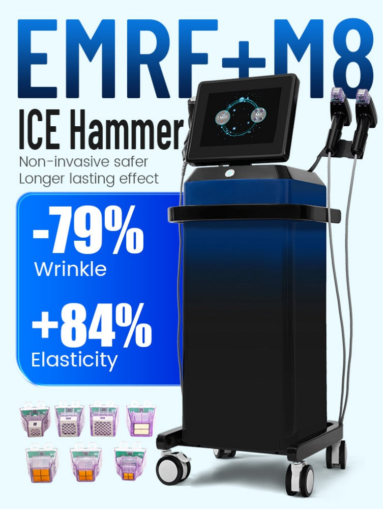 New Mo 8 RF Microneedling Machine Facial Skin Care Beauty With12 24 40 Nano Pin Cartridge