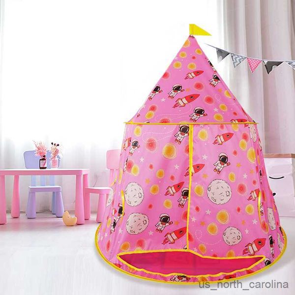 Toy Tents New PlayTent for Kids Space Playhouse Indoor Outdoor Play House Games Children Pop Up Foldable Tent for Boys Girls R230830