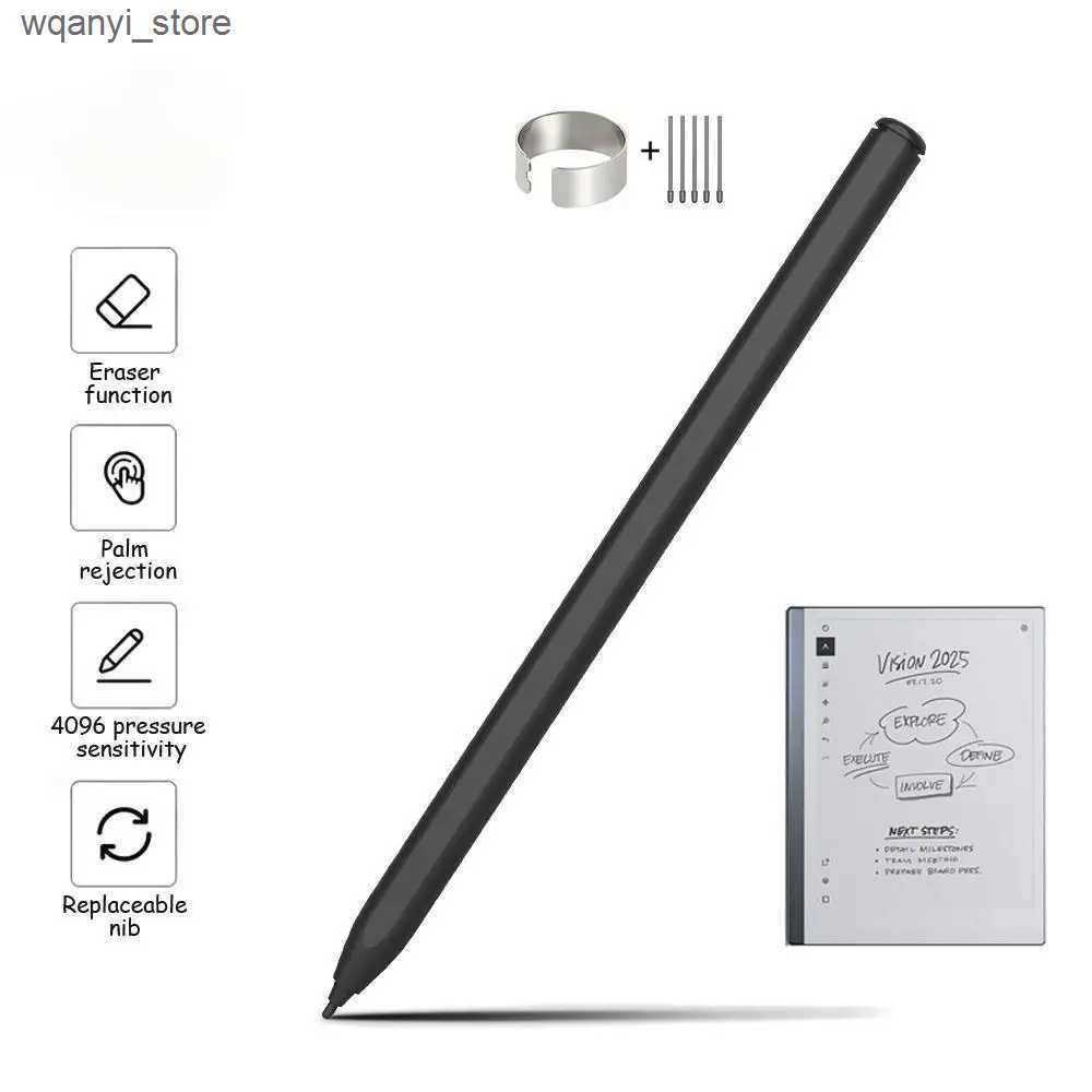 Stylus Pens EMR Stylus Pen for ReMarkable 2 Samsung BOOX 4096 Pressure Sensitivity Eraser Palm Rejection Tilt Sensing for Kindle Scribe L240910