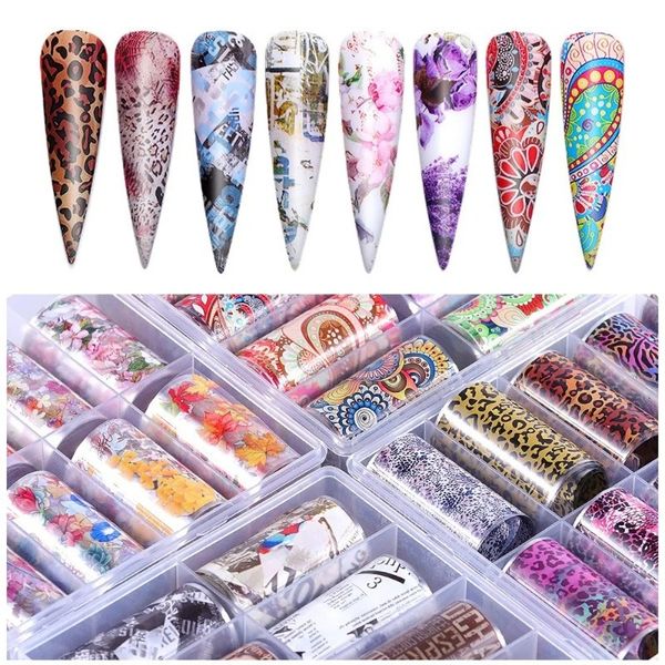 Art Accessories New Marble Smudge Pattern Starry Paper Net Red Laser Nail Sticker Manicure Decals