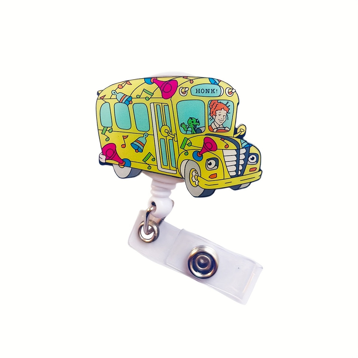 TEMU Retractable Id Card Holder Reel With Cute Cartoon Design, Nurse Hospital Badge Holder Badge Reel Office Lanyard 1pc