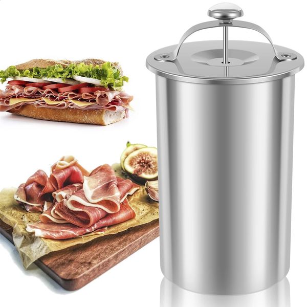 Meat Press Cooker 304 Stainless Steel Ham Press Maker Multifunctional Round Shape Homemade Deli Meat Press Marker Machine 240808