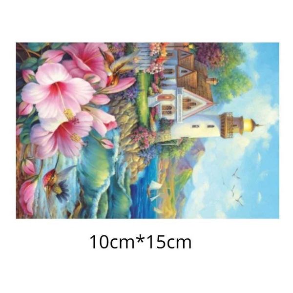 Puzzles 150PCS Mini Test Tube Jigs Puzzle Bayfront Lighthouse Fidget Toys Famous Painting for Aldult Family Game Educational Toy