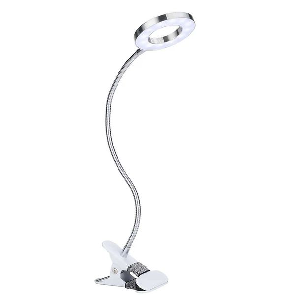 Lâmpada de mesa LED USB para maquiagem Tatuagem - Luz de clipe ajustável para sobrancelhas Lips Nail Art Beauty Readingt250108