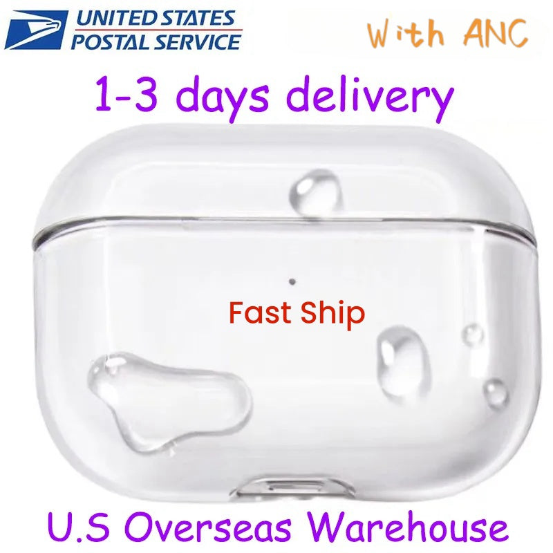 USA Delivery With ANC Pods 4 pro 2 3 max Headphones Accessories Silicone Protective Wireless Charging Earphone air pro 2 3 Headphone Smart Case popu