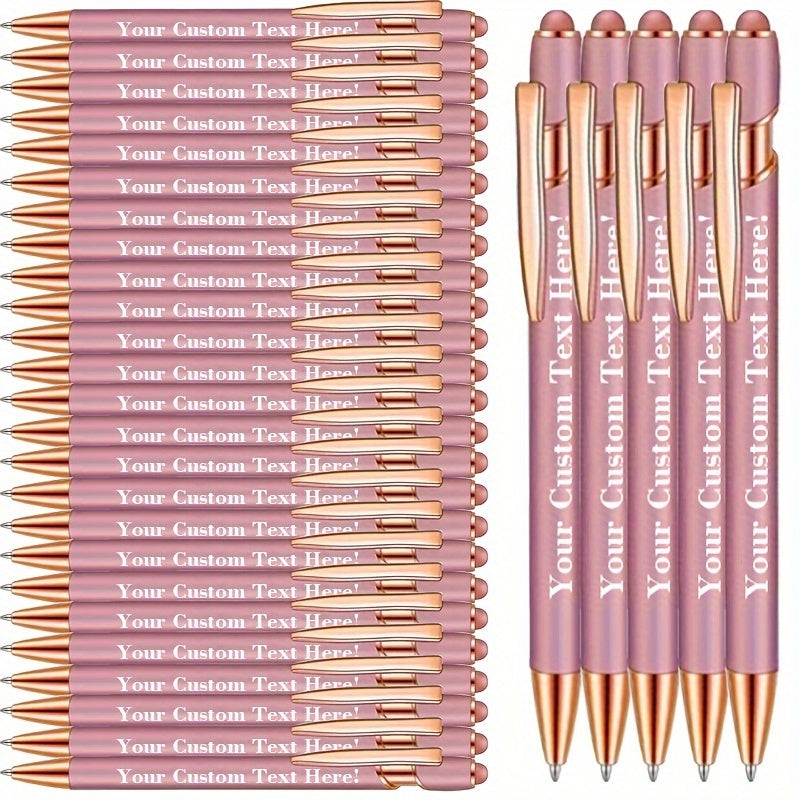 TEMU 30pcs Luxury Ballpoint Pens With Stylus Tips, , Custom Engraving - Ideal For Anniversaries, Christmas, Thanksgiving, Birthdays, Weddings &