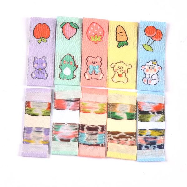 Mixed Cute Animal Pattern 50pcs Handmade Woven Label For Clothing Scarf Labels Shoes Bags Garment Tags 15x40mm CP3270